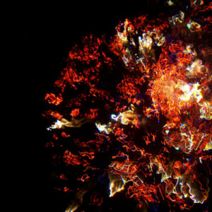 Abstract underwater photo of fireworks